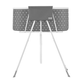 Foldable Dog Bathtub Elevated Grey Shower Station for Small & Medium Dogs